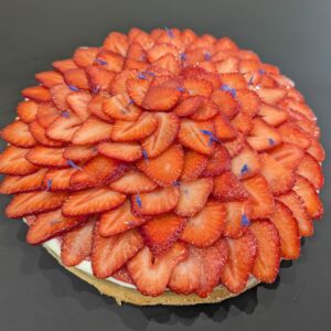 Sans gluten - Tarte Fraise / Tonka